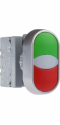 Spamel Dvojité ovládací tlačítko 22mm červeno-zelené 2Z s vratnou pružinou (SP22-2KL-20Z/C)