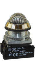 Promet Signální lampa 30mm 24 - 230V AC / DC IP56 červeno-zelená (W0-LDU1-NEF30LDS CZ)