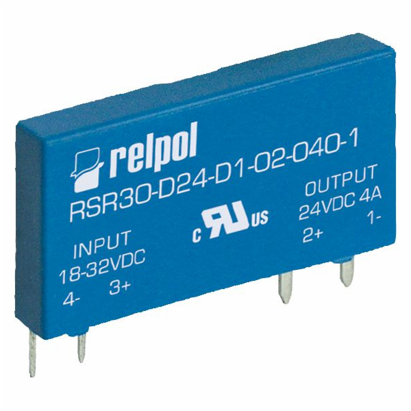 Relpol Polovodičové relé 1P 24VDC/2A DC RSR30-D24-D1-02-0...