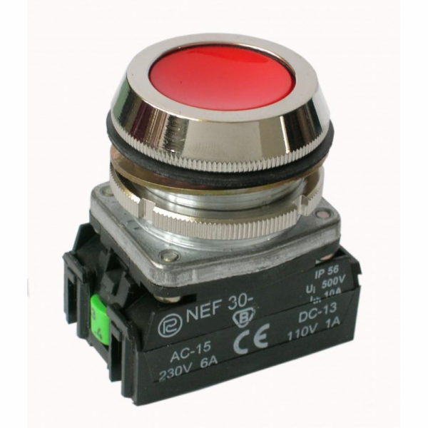 Promet Bezpečnostní knoflík NEF30 30mm červený - W0-NEF30...