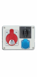 Pawbol Stacionární rozvaděč R-BOX 190 1x32A/5P 1x250V spínač 0/1 IP44 (B.1092W)
