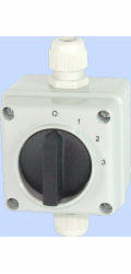 Elektromet Vačkový spínač 0-1-2-3 3P 12A v krytu IP65 Arc E12-63 (921263)