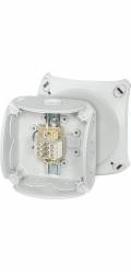 Hensel Rozvodná krabice 93x93x62 3x2,5mm2 CU/AL IP66 šedá RK 0203 T (62000171)