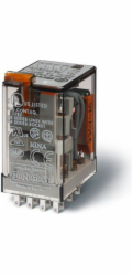 Finder Miniaturní relé 4P 7A 220V DC, indikátor provozu testovacího tlačítka (55.34.9.220.0040)