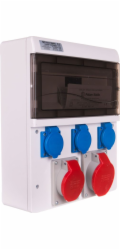Tarel Napájecí sada 16A/32A/400V 5P + 3x16A/250V 13mod IP44 6634-000 - 6634-000