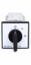 Elektromet Vačkový spínač hvězda-trojúhelník 16A 3P za panelem s čelním panelem IP65 LUK 16-22 (921610)