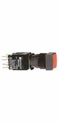 Schneider Electric Ovládací tlačítko 16mm červené, bez chlazení, 1NO 1NC (XB6CA45B)