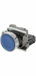 Schneider Electric Ovládací tlačítko 22mm modré s vratnou pružinou 1NO (XB4BA61)