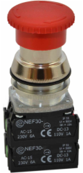 Promet Bezpečnostní tlačítko 30mm 2Z 2R IP56 otočné (W0-NEF30-DRP 2X2Y C)