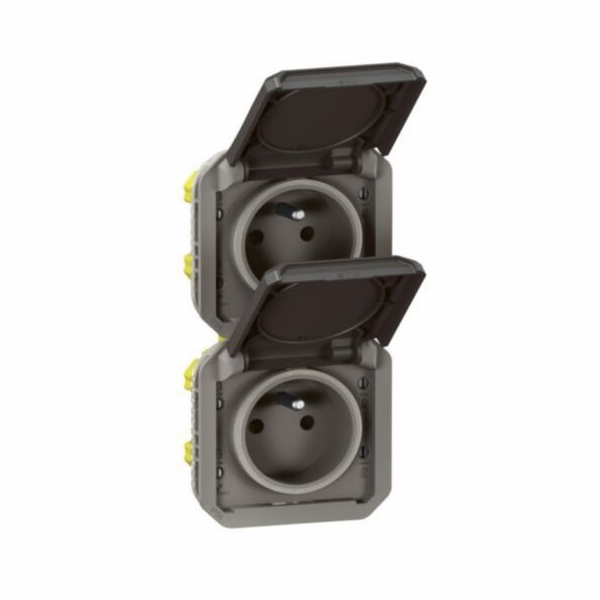 Legrand PLEXO 55 Zásuvka 2x2P+Z vertikální mechanismus 16...