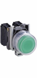 Schneider Electric Ovládací tlačítko 22mm zelené s vratnou pružinou 1NO (XB4BP31)