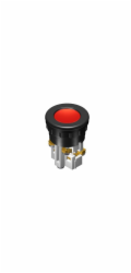 Promet Ovládací tlačítko 38mm červené s automatickým návratem - W0-N1-1KP C