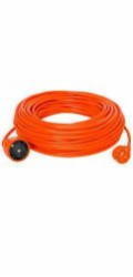 KEL Prodlužovací kabel Garden 1-zásuvka černý 15m 16A oranžový (W-96964)