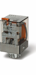 Finder Relé 2P 10A 230V AC 60.12.8.230.0040 Finder, Finder, F60-12-8-230-0040.