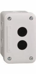 Schneider Electric Kazetový kryt , 2otvorový, 22 mm, šedý, IP54 (XALE2)