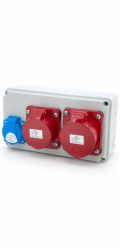 ELS Elektrotechnika Rozvaděč budov 2*16A/5P + 1*GS 230V, nástěnná skříň, N120