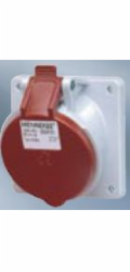 Mennekes Úhlová zásuvka 5P 16A 400V červená IP44 3093 (MEN3093)