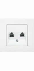 Viko Telekomunikační zásuvka KARRE RJ11/RJ45 Cat. 5e bílá (90963635)