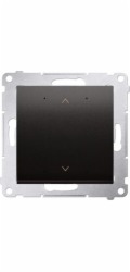 Kontakt-Simon Simon 54 GO Tlačítkový ovladač pro ovládání žaluzií, ovládání chytrým telefonem, WiFi 2x5A 230V (modul) antracit DEZ1W.01/48