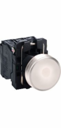 Schneider Electric LED signální lampa průměr 22 mm 230-240V AC bílá (XB5AVM1)