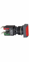 Schneider Electric Ovládací tlačítko 16mm 1NO 1NC s mžikovým kontaktem, červené (XB6DA45B)