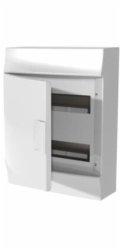 ABB Mistral41W 2x12 24M IP41 63A modulární rozvaděč pro povrchovou montáž třídy II s plnými dveřmi, N+PE, šroubovací 41P12X31A 1SLM004102A3105