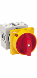 Lovato Electric 0-1 4P 32A zapuštěný vačkový spínač se žlutočervenou rukojetí, uzamykatelný (GX3292U25)