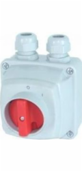 Elektromet Vačkový spínač 0-I 3P 25A v krytu pro visací zámek IP44 Obloukový E25-13/5 (952514)