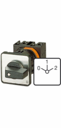 Eaton Vačkový spínač 0-1-2 3P 20A pro instalaci T0-3-8451/E (038849)