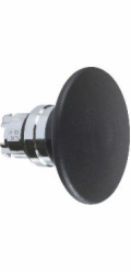 Schneider Electric houbové tlačítko O60 černé, samovratné bez podsvícení, kovový standard (ZB4BR2)