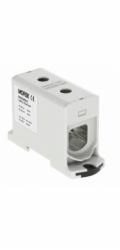 MOREK Spojka kolejnic AL/CU závit 35-240mm2 TS35 1kolejná 2otvorová upínací OTL240 šedá (MAA1240A10)