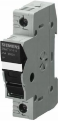 Siemens Pojistkový patic pro válcové vložky 10x38 1000V 25A 1-pólový s indikační diodou PV 3NW7023-4