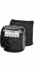 Hensel Rozvodná krabice 93x93x62mm 5P 2,5mm2 IP66/67 černá KF 0202 B (62000044)