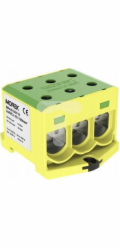 MOREK Závitová spojka lišty Al/Cu 25-150mm2 OTL150-3 žlutozelená MAA3150Y10 89828009