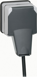 Legrand PLEXO55 Jednoduchá zásuvka s/bez 2P+Z IP66 (090465)