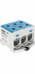 MOREK Přípojnicová koncovka 25-150mm2 modrá 6otvorová AL/CU 1000V TH35 1P MAA3150B10 Morek 4351