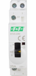F&F Modulární stykač s manuálním nastavením 25A 2NO kontakt ST25-20M
