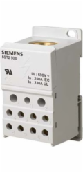 Siemens Rozvodný blok 250A 1P 690V 1x35-120mm2 2x2,5-25mm2 5x2,5-16mm2 4x2,5-10mm2 DIN 5ST2508