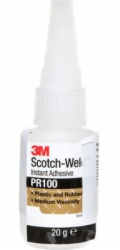 3M Kyanoakrylátové lepidlo pro spojování plastů a pryžových prvků 20g Scotch-Weld PR100 UU001493780/7100033657