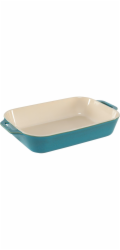Staub 3-Piece Rectangular Ceramic Bakeware Set, Turquoise