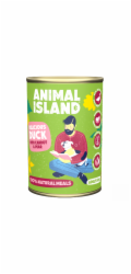 ANIMAL ISLAND Kachna s prosem a mrkví - vlhké krmivo pro psy - 400 g