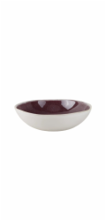 DOMOLETTI Miska Cherry Velvet, hnědá/bílá/žlutá, 18,5 cm