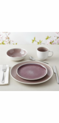 DOMOLETTI Talíř Rose velvet, O 26,8 cm, růžový