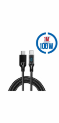 MEGATECH Kábel USB-C/USB-C, 100W, 1m, či