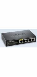 D-Link DES-1005P B1 5-Port 10/100 PoE Desktop Switch, 4x PoE+, 60W pro PoE