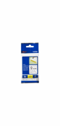 BROTHER TZS121  Black On Clear Adhesive Tape (9 mm)