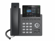 Grandstream GRP2613 VoIP telefon, 3x SIP, barevný podsvícený 2,8" displej, 2x Gbps RJ45, PoE