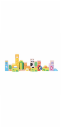 Kostky Bigjigs Toys Baby barevné Safari