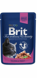 Brit Premium Cat sáčky s lososem a pstruhem 100g