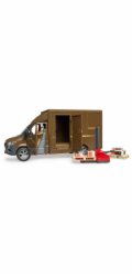 BRUDER MB Sprinter UPS mit Fahrer und Zubehör (braun)